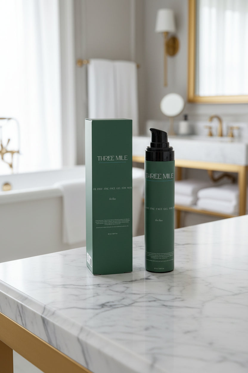Oil-Free Zinc Face Gel for Men